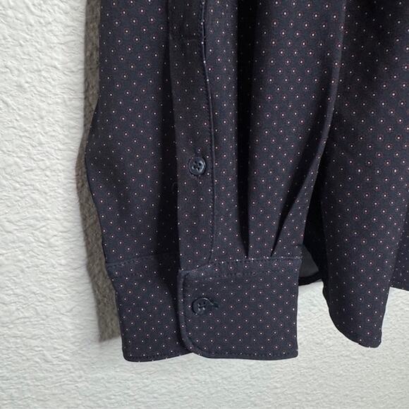 Cactus Man Stretch Button Up Shirt Sz X-Large Navy Long Sleeve - Picture 5 of 12